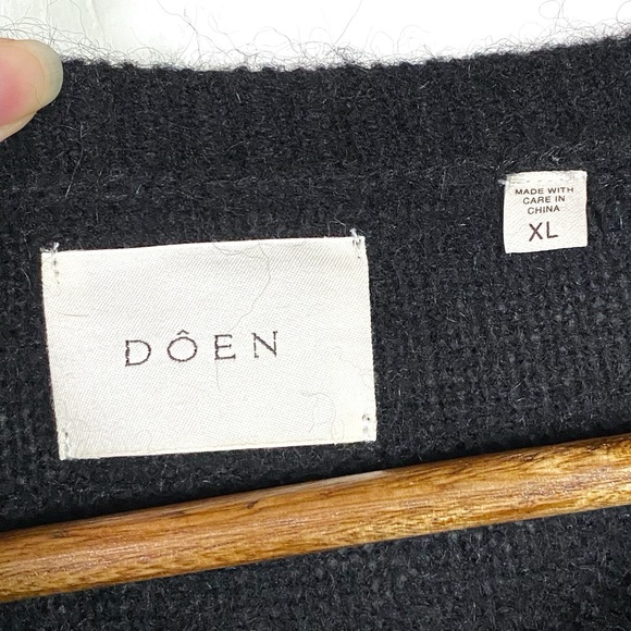 Doen Petra Alpaca Cardigan Black - Picture 6 of 7